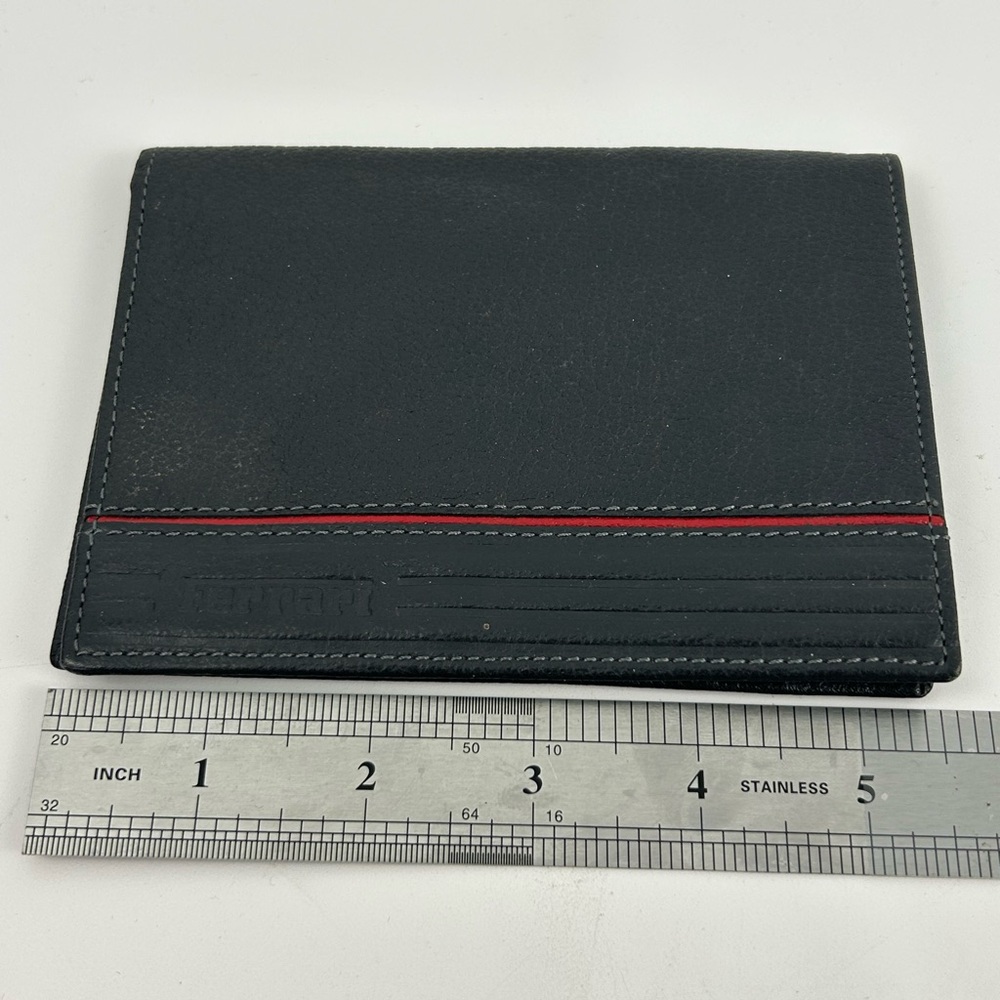 Ferrari black and Red Leather Wallet